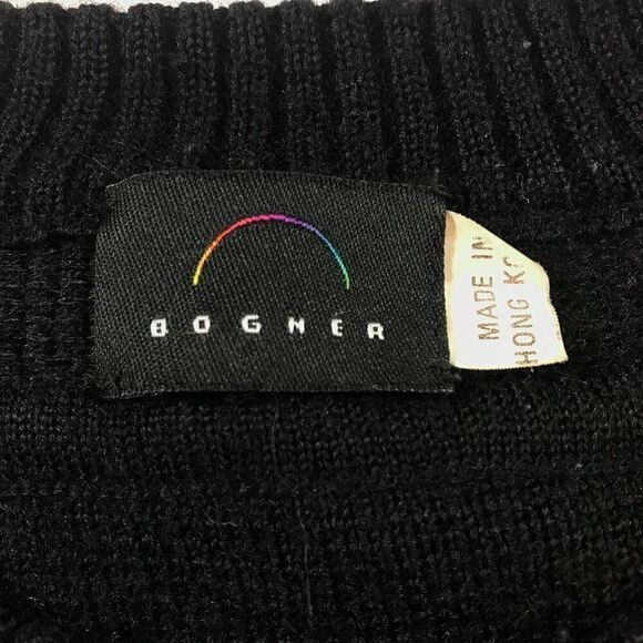 Bogner Men Medium Black Jumper Pullover Sweater - Picture 7 of 9